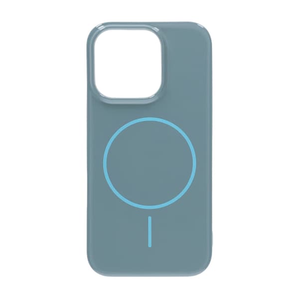 Blankt design Magnetisk Cover Til iPhone 16 Pro Blå