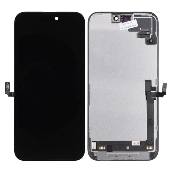 iPhone 16 Plus LCD-skærm Original Sort (Brugt) med flex har bestået diagnostisk test