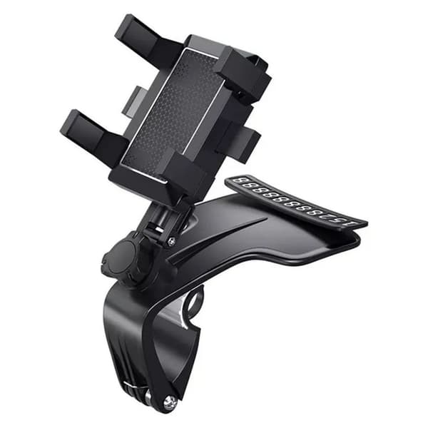Universal Mobilholder med Nummerplade - Sort