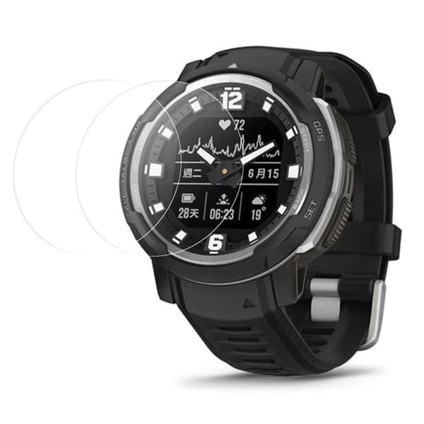 Garmin Instinct Crossover -kellon näytönsuoja, 2 kpl – TPU