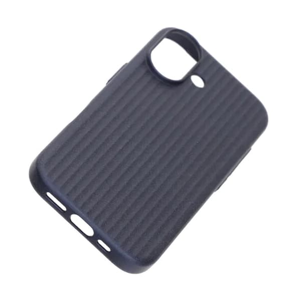 Corrugated Rock Sand Magnetic Case - iPhone 17 Blue
