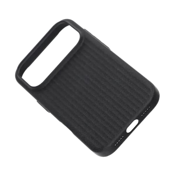 Bølget etui med Magsafe til iPhone 17 Pro Max - Sort