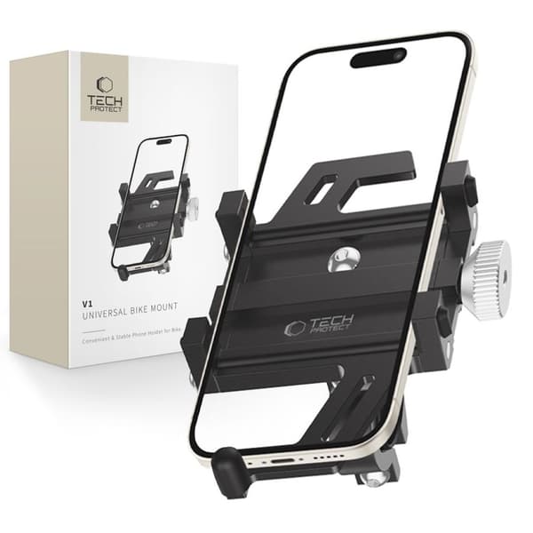Tech-Protect V1 universal cykeltelefonhållare – svart