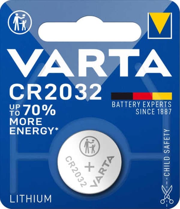 VARTA Lithium knapcellebatteri CR2032