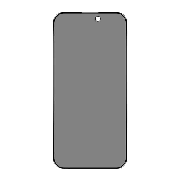 Screen Protector for iPhone 15 Pro-Privacy Full Cover Tempered Glass RV no frame 20 pcs bulk