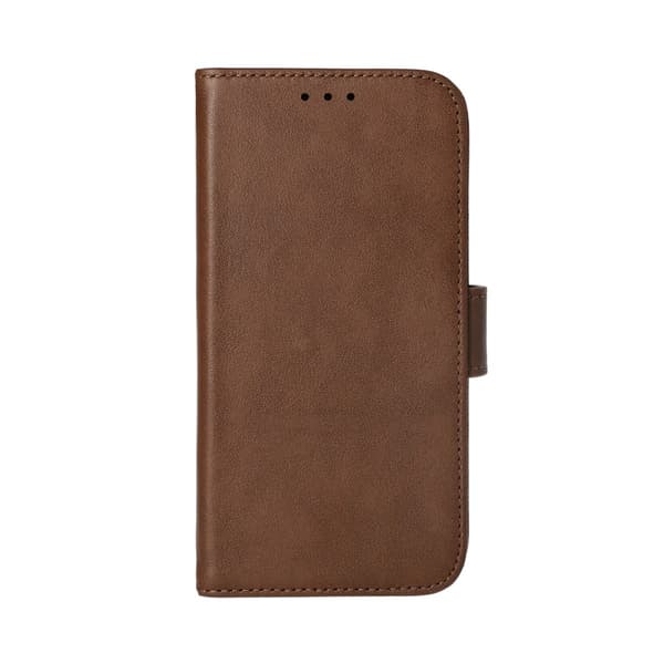 iPhone 14 Plus Plånboksfodral Läder Rvelon - Brun