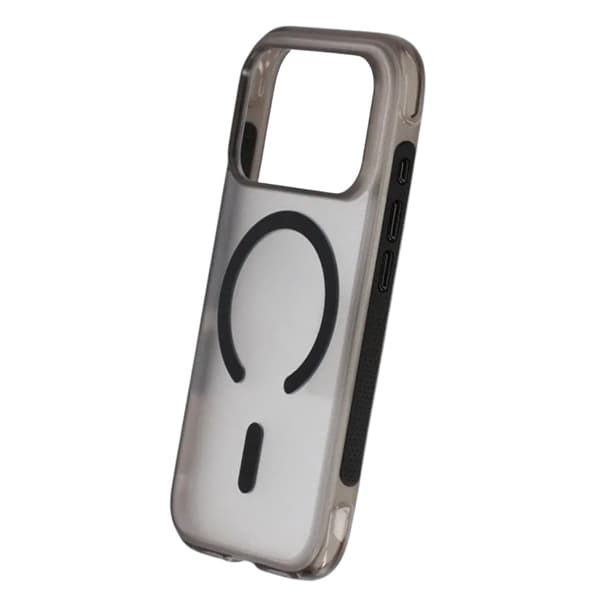 Matte Magnetic Shockproof Airbag Cover til iPhone 17 Pro Sort