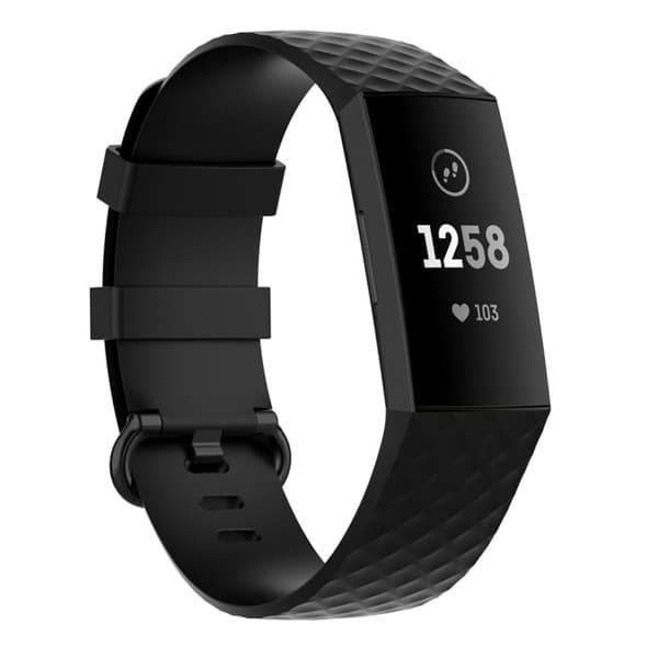 Vandtæt Fitbit Charge 4 etc. rem - Sort
