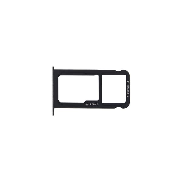 Huawei P10 Lite Hukommelseskort/SIM-kortholder - Sort