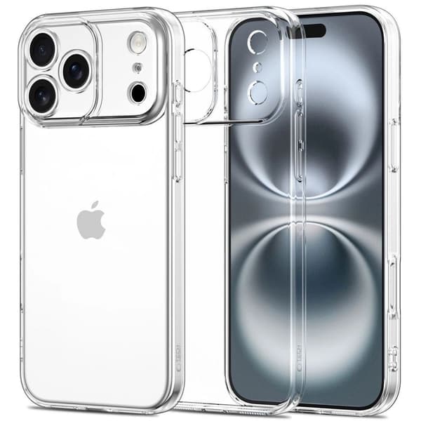 Tech-Protect FlexAir -kotelo iPhone 17 Pro -puhelimelle - Kirkas