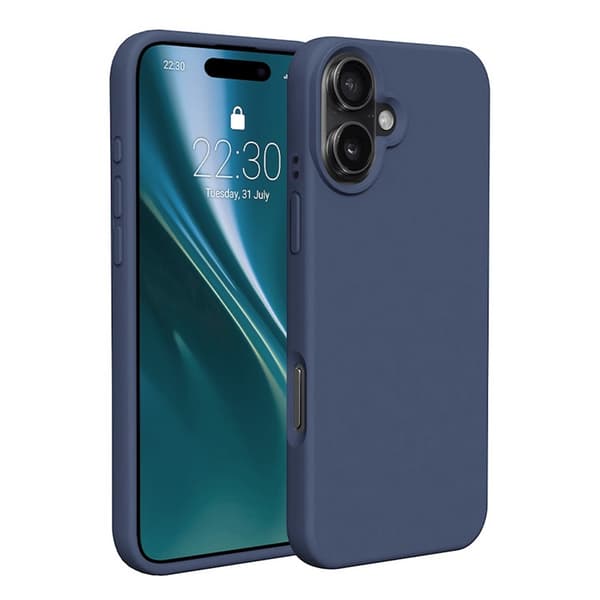 iPhone 16 Plus Silikone Cover - Blå