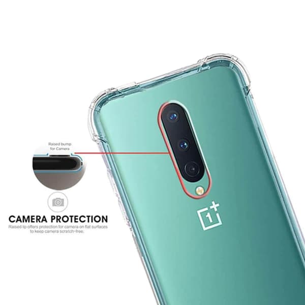 Stöttåligt Mobilskal OnePlus 8 - Transparent