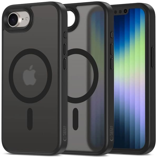 Tech-Protect MagMat MagSafe Cover iPhone 16e - Mat Sort
