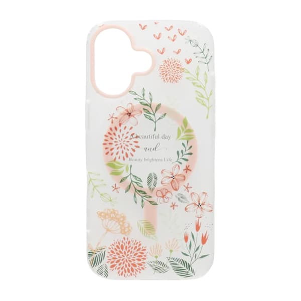 Painted Floral Matte Magnetic Case For iPhone 17 - H2