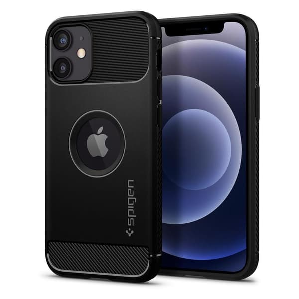 Spigen Rugged Armor Skal för iPhone 12/12 Pro - Svart
