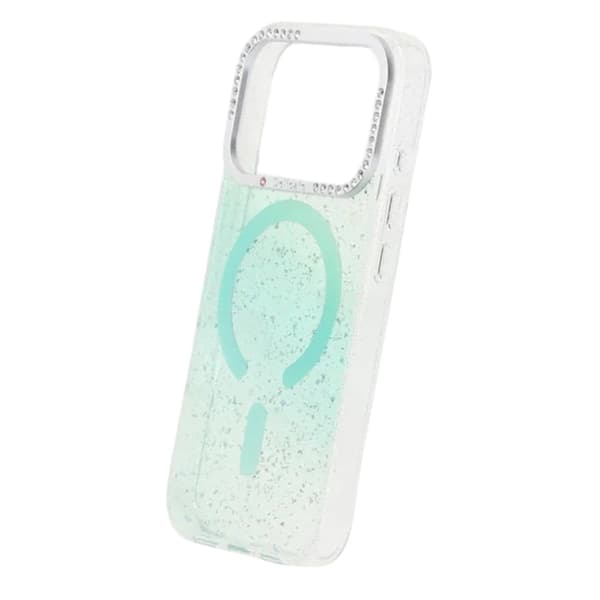 Glitter Diamond Magnetisk Cover - iPhone 17 Pro Max Grøn