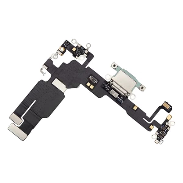 Laddkontakt med Flexkabel till iPhone 15 Plus - Grön