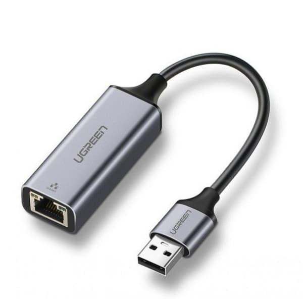 UGREEN USB-A till RJ45 Ethernet-adapter - Rymdgrå