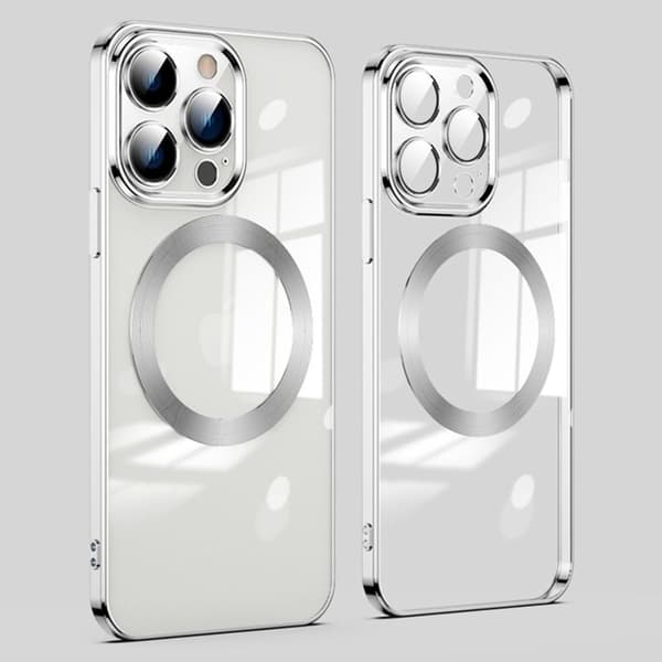 iPhone 12 Pro Max TPU Cover med MagSafe - Sølv