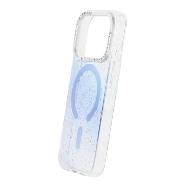 Glitter Diamant Magnetisk Cover - iPhone 17 Pro Blå