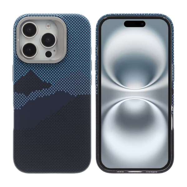 Cover Magsafe og stander til iPhone 16 Pro - Mountain Blue