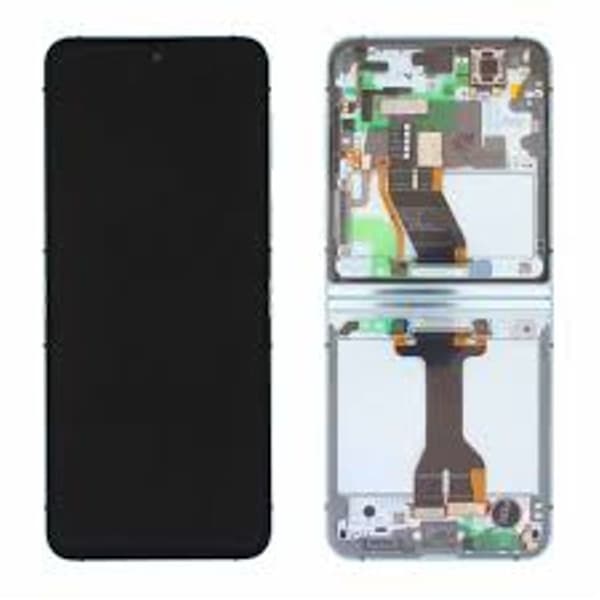Samsung Galaxy Z Flip5 5G LCD-skærm - Grå/Blå