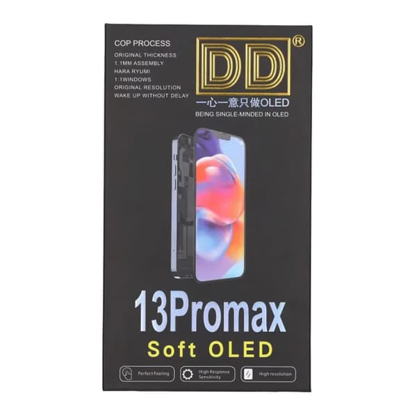 iPhone 13 Pro Max Soft OLED Display High Quality Black(DD brand) have diagnostic pass
