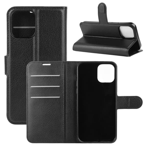 Praktiskt iPhone 12 Pro Max skal - Svart