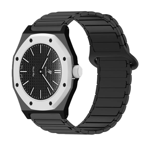 Swatch Royal Pop Silikone Urrem med Urkasse - Sort
