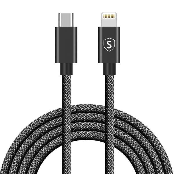 SiGN USB-C til Lightning Kabel 2.1A, 2m - Sort