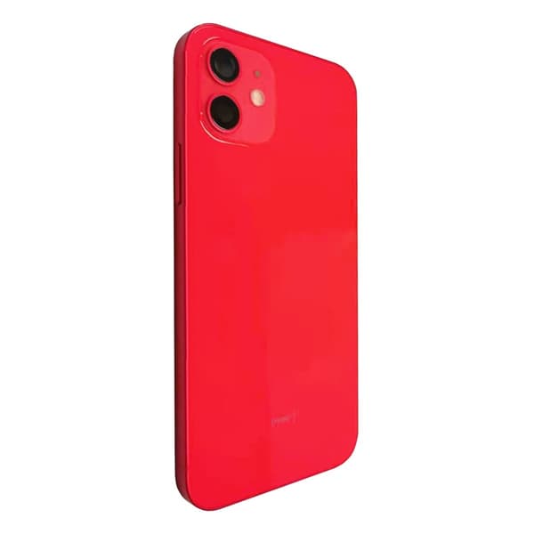 iPhone 12 Baksida med Komplett Ram - Röd