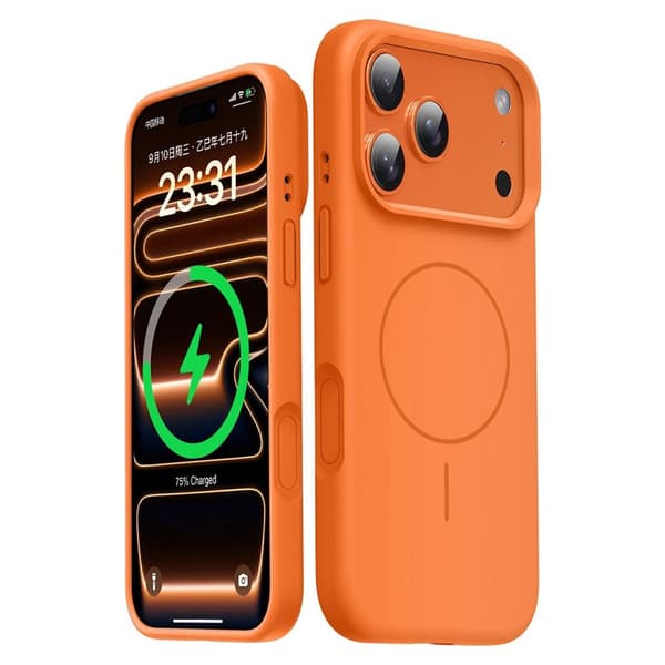 iPhone 18 Pro/17 Pro MagSafe-cover i silikone - Orange
