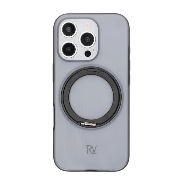iPhone 16 Pro Max Rvelon Cover Roterende Magnetisk Stand - Sort