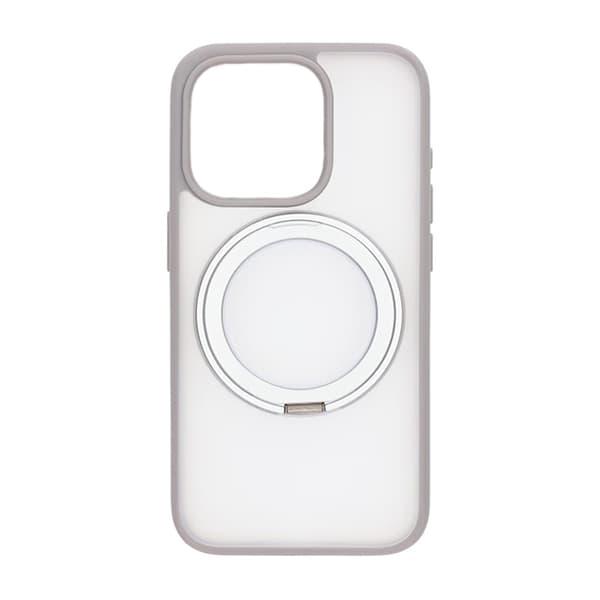 iPhone 15 Pro Mobilskal med Magsafe Stativ - Grå