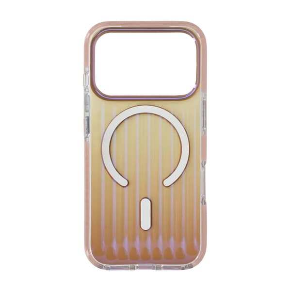 Bølget Gradient Magnetisk Cover til iPhone 17 Pro Max Desert Gold