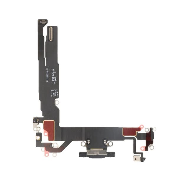Opladningsstik med flekskabel til iPhone 17 - Sort