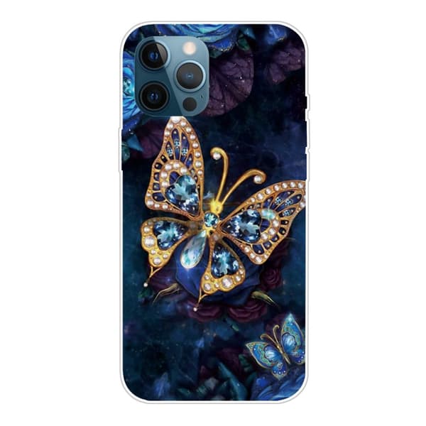 iPhone 13 Pro Max cover - Gylden sommerfugl
