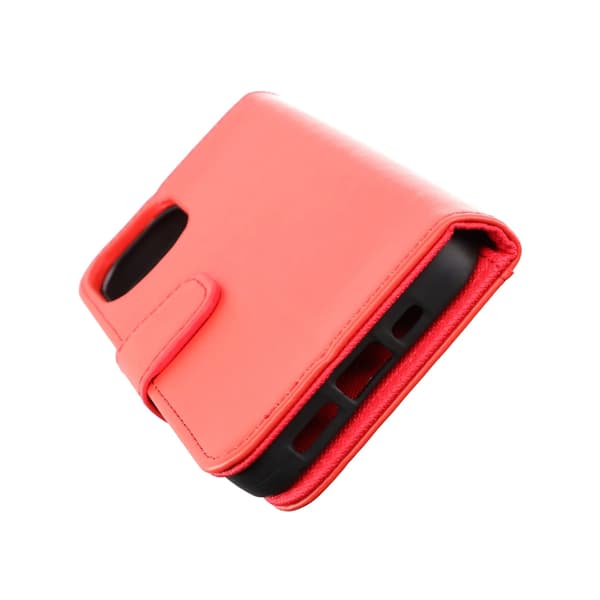 iPhone 14 Plus Plånboksfodral Extra Kortfack Rvelon - Röd