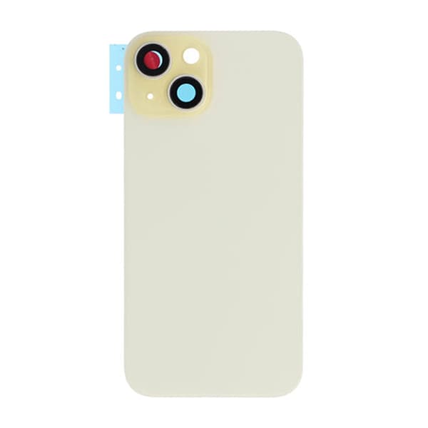 iPhone 15 Bagsideglas med Magsafe Magnet - Gul