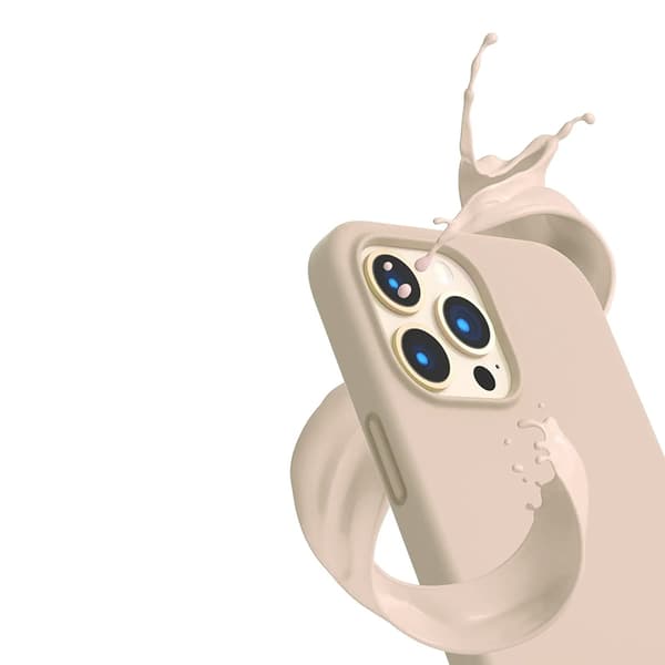 iPhone 14 Pro Silikonskal Rvelon - Beige