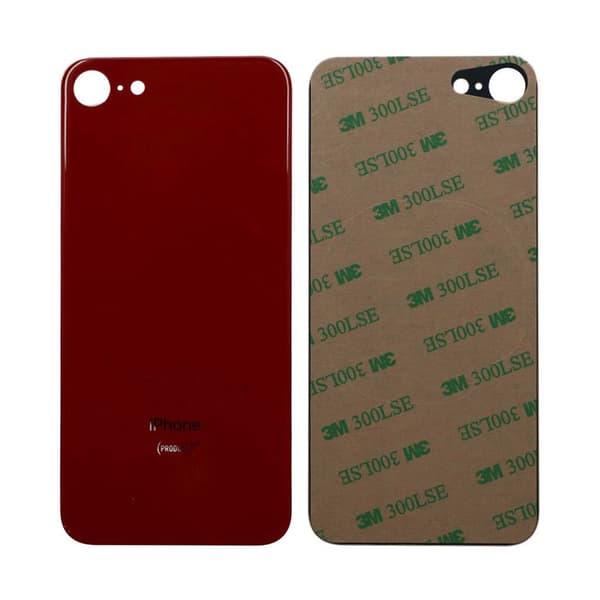 iPhone 8 Bagglas med tape - Rød