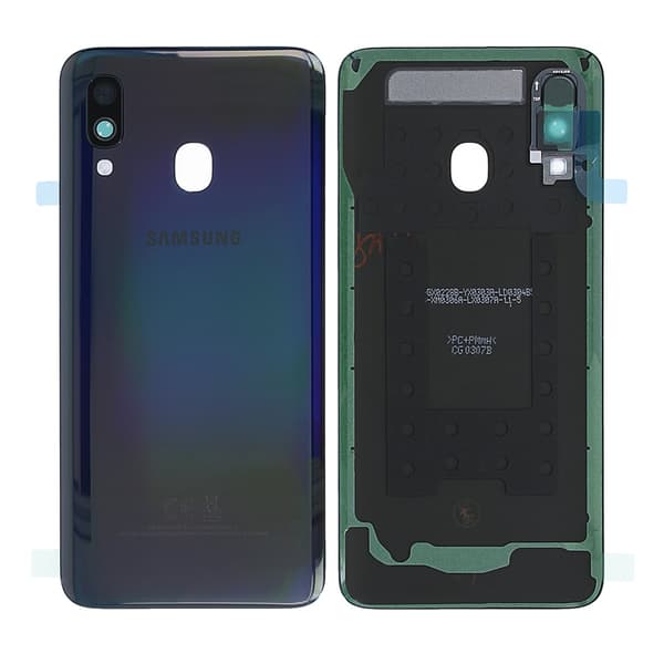 Samsung Galaxy A40 SM-A405F Bagcover Original - Sort