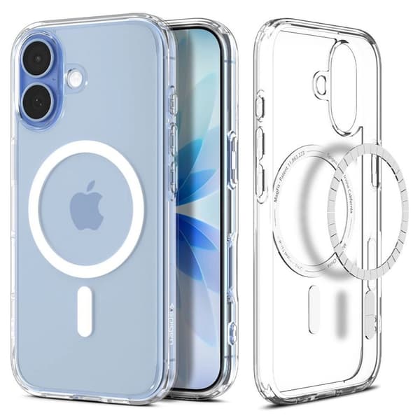 Spigen Ultra Hybrid MagSafe Cover til iPhone 17 - Klar Hvid
