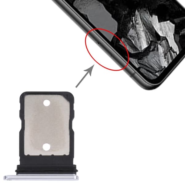 Google Pixel 8a SIM-kortholder - Hvid
