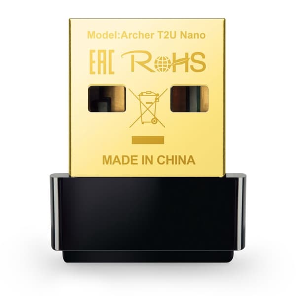 TP-LINK ARCHER T2U Nano WiFi netværksadapter USB 2.0 - Sort