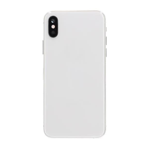 iPhone XS Baksida med Komplett Ram Premium - Silver