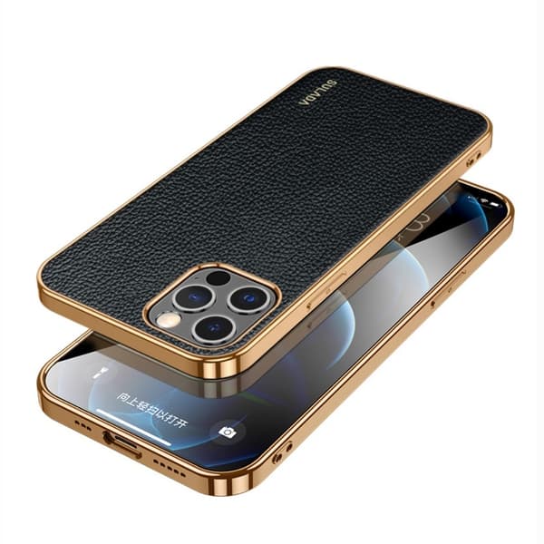 SULADA iPhone 12- 12 Pro cover - Sort