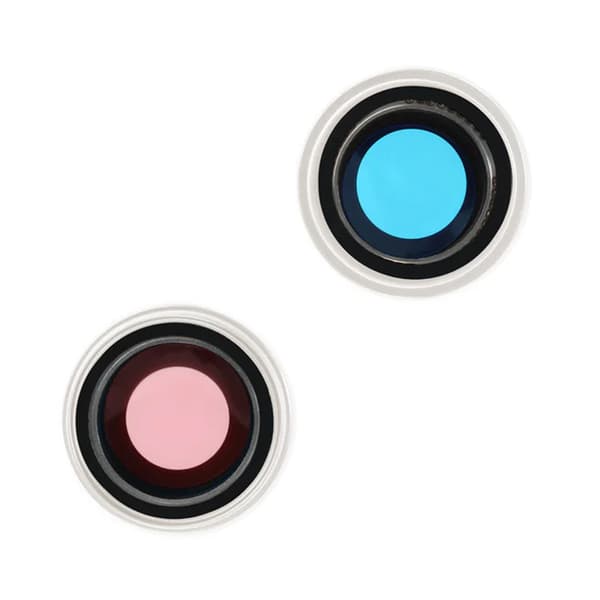Kameralins med metallram iPhone 15/15 Plus - Blå