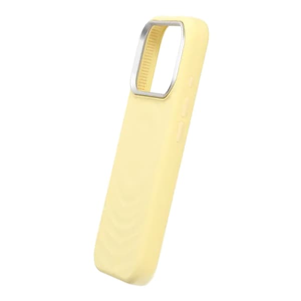 Mobilskal Silikon med Magsafe för iPhone 17 Pro - Gul
