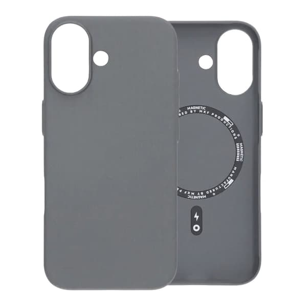 Bølget Cover med Magsafe til iPhone 17 - Grå
